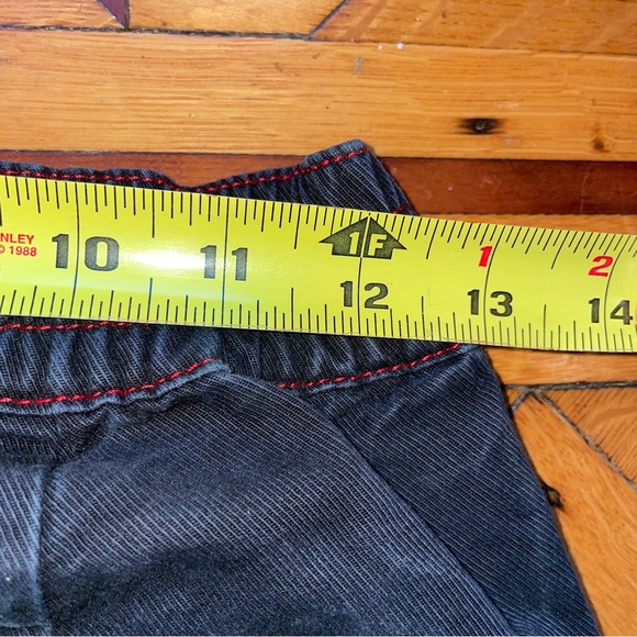 Topman Black TaperedJoggers Red Stitching SZ Small - Picture 7 of 10